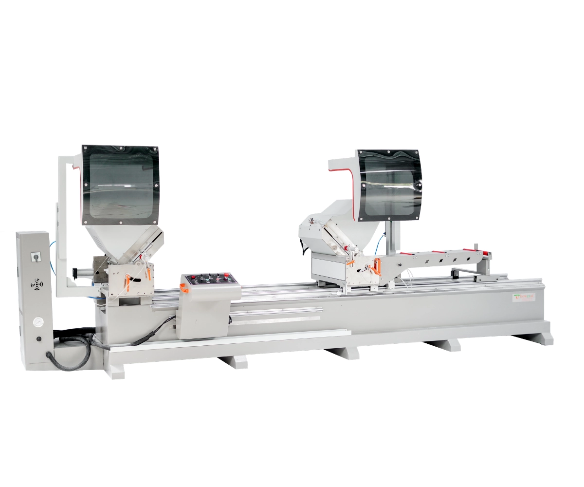 Double Head Aluminium Cutting Machine 500x4200 Semi Automatic